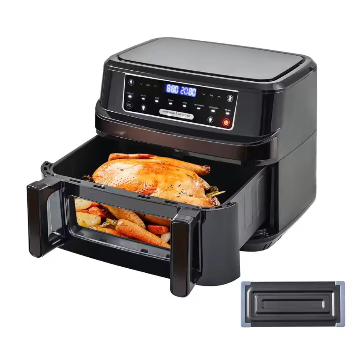 Airfyer / Fritadeira de Ar Quente 12L com divisória amovível