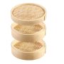 Cesta a Vapor 2 Camadas de Bambu Ø15cm