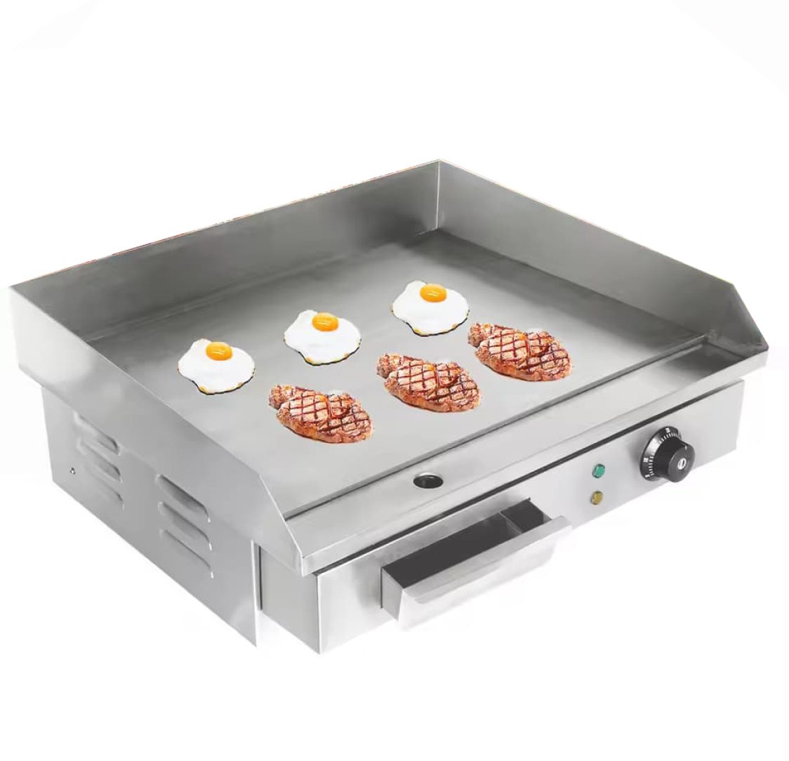 Chapa Elétrica 55cm de Aço Inoxidável 3000W