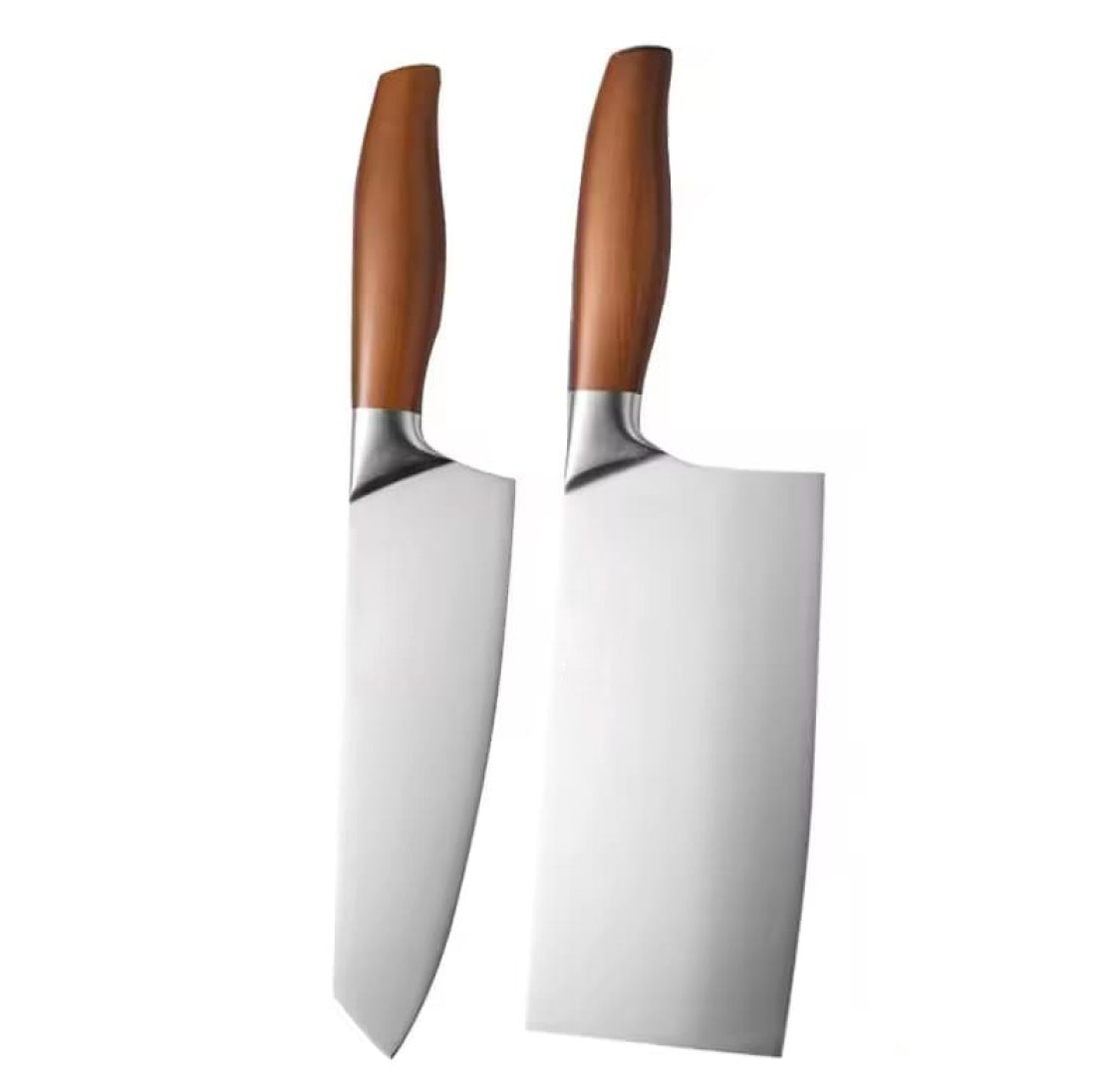 Conjunto de 2 Facas de Chef e Cutelo Japonesas Profissionais