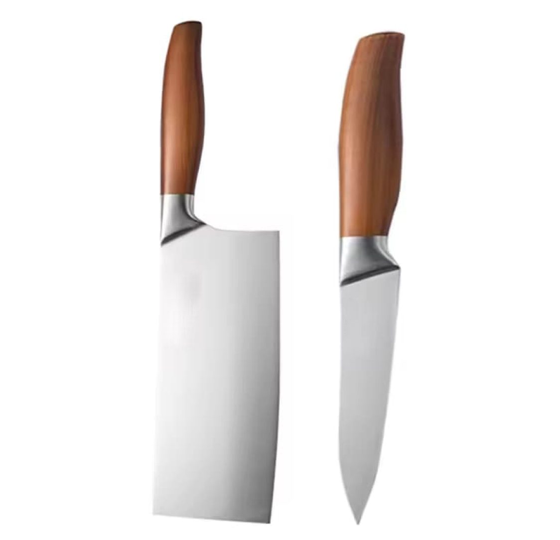 Conjunto de 2 Facas de Legumes e Cutelo Japonesas Profissionais