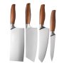 Conjunto de 4 Facas de Legumes e de Corte e de Chef e Cutelo Japonesas Profissionais