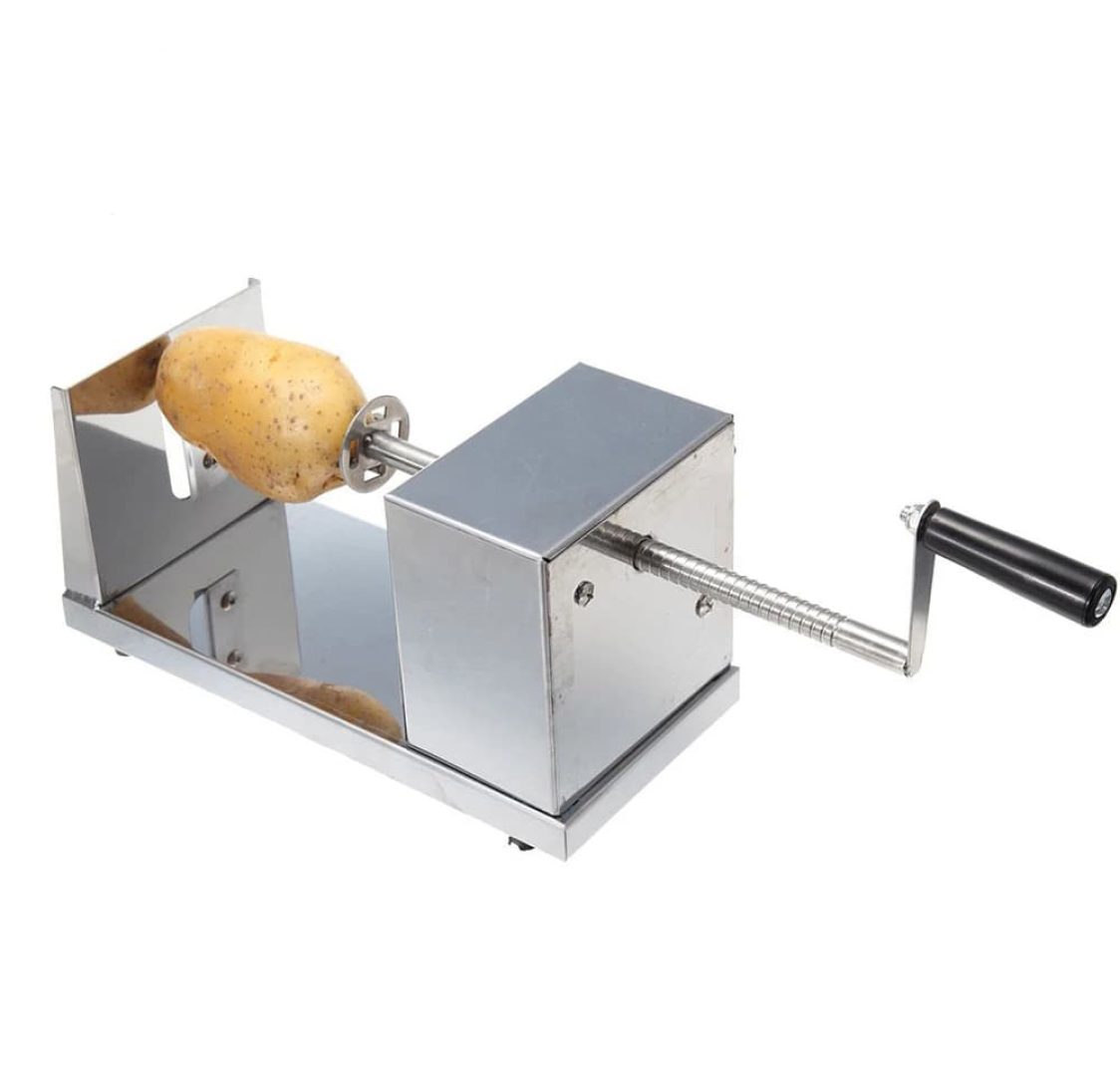 Cortador / Espiralizador de Batatas Manual em Aço Inoxidável