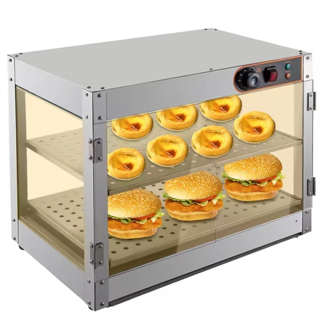 Expositor de Aquecimento 2 Prateleiras Elétrico 800W