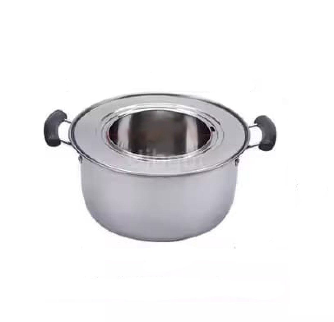 Panela a Vapor Ø30cm em Aço Inoxidável