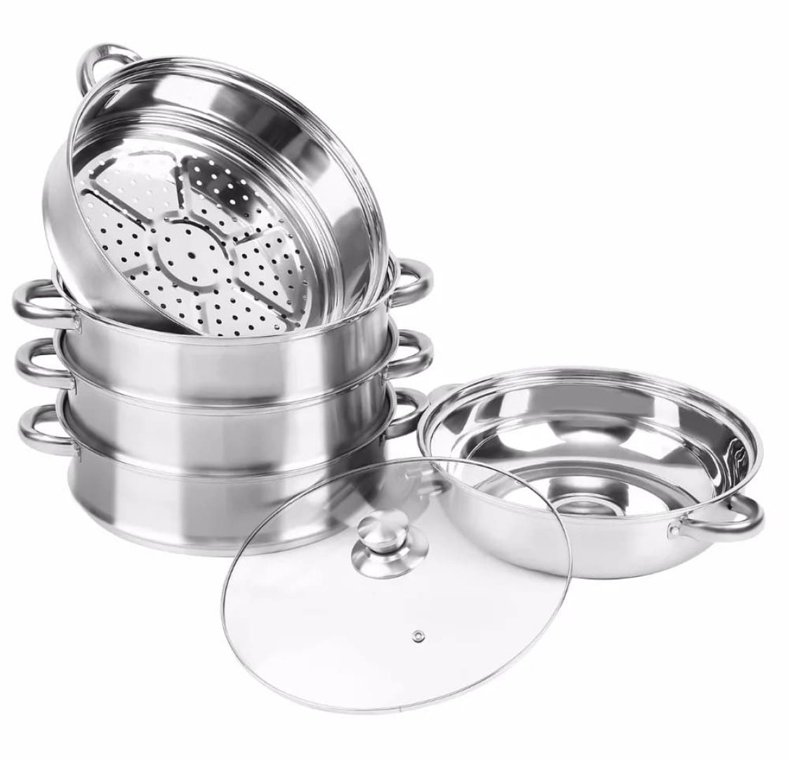 Panela de 5 camadas a Vapor Ø30cm em Aço Inoxidável