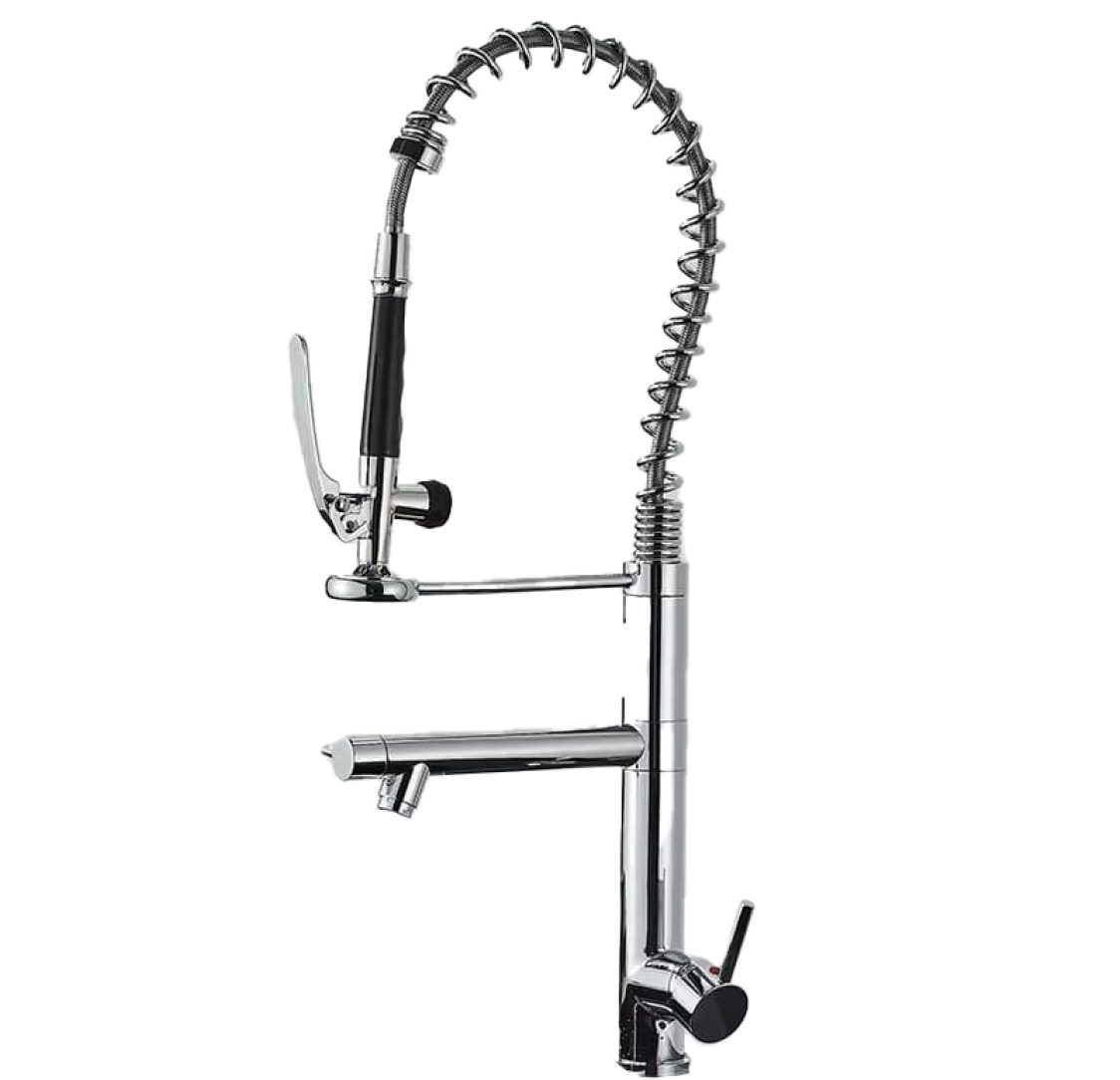 Torneira de Chuveiro Cromada com misturador de água quente e fria