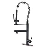 Torneira de Chuveiro de Bronze Preto com base com misturador de água quente e fria