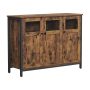 Aparador com 3 Portas Castanho Rústico