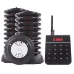 Conjunto 20 Discos de chamada para restaurante / Beeper / Pager alcance 500m com teclado separado
