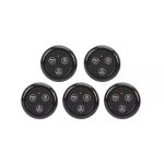 Conjunto 5 Discos de chamada para restaurante / Beeper / Pager com 3 botões alcance 80m