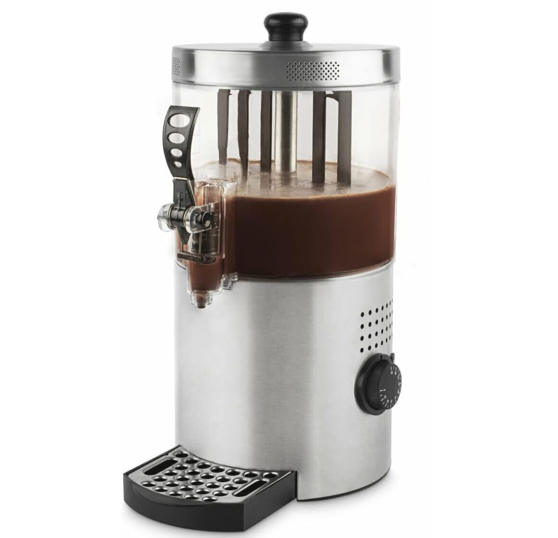 Dispensador de Chocolate Quente 3L em Aço Inoxidável 1200W