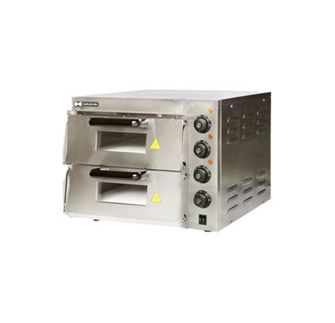 Forno para Pizza Elétrico com Duas Câmaras 3000W