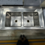 Bancada de Lavar Louça Dupla em Inox