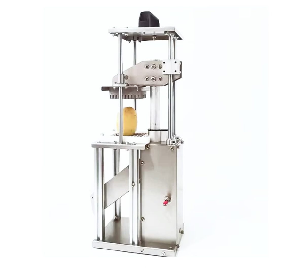 Cortador de Batatas e Legumes Profissional Elétrico 250W com lâmina 8mm