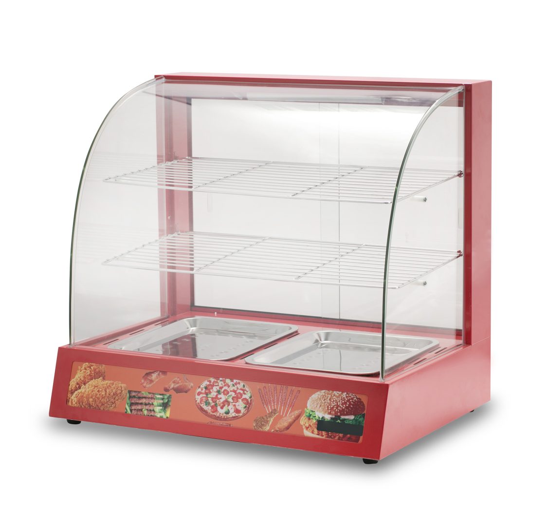 Vitrine Aquecida com 2 Prateleiras 840W 660x466x610mm