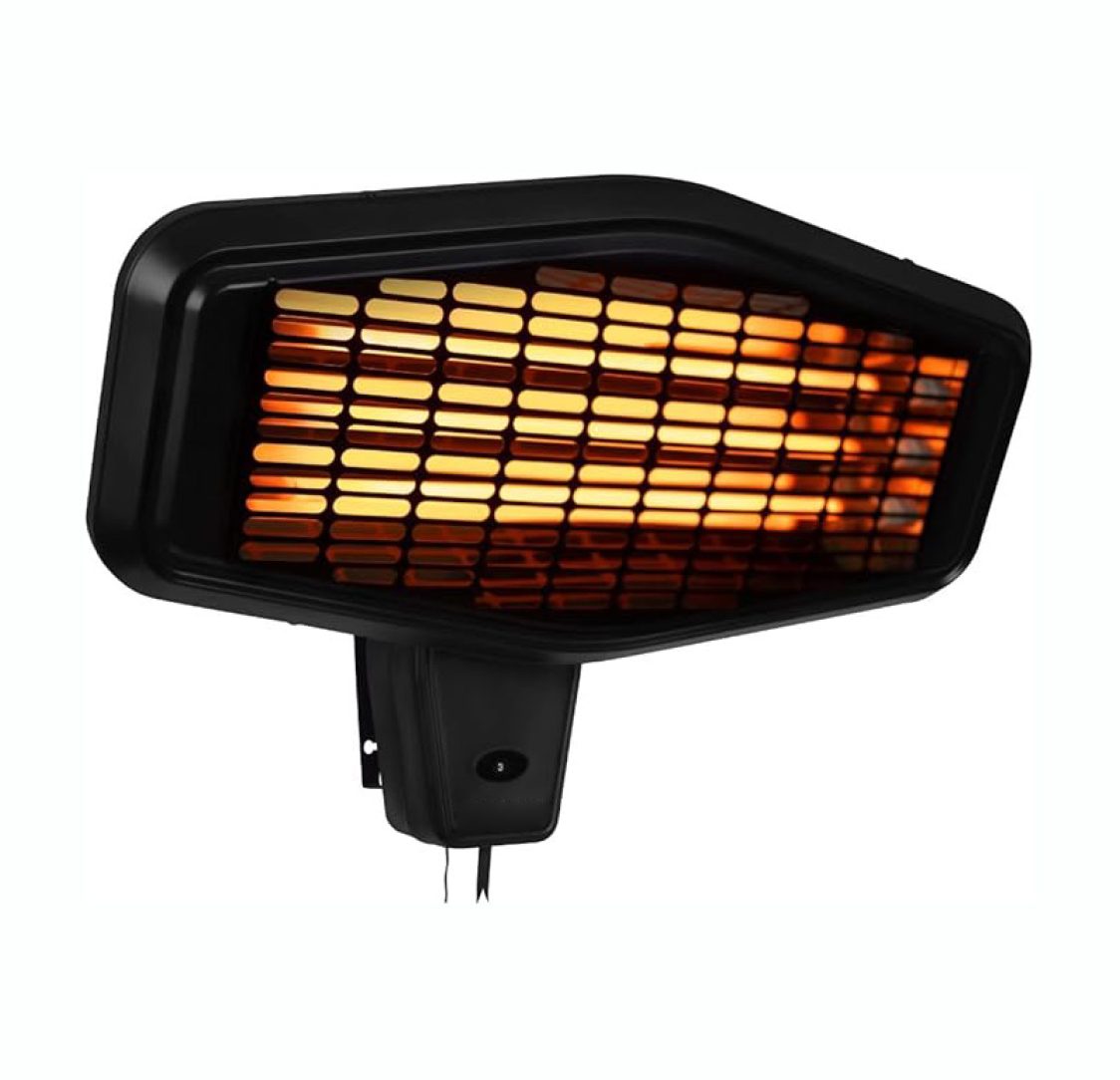 Aquecedor de Parede a Infravermelho Preto 2200W