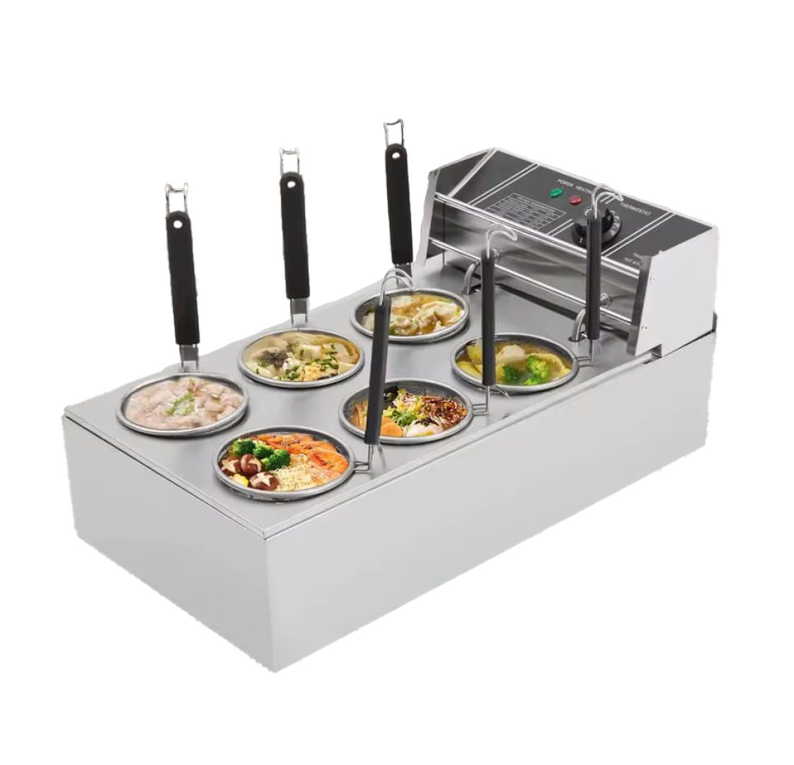 Cozedor de Massas Elétrico com 6 depósitos 2000W