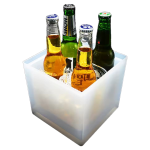 Balde de Gelo / Frapê Quadrado Colorido 3.5L