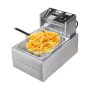Fritadeira Elétrica 6L em Aço Inoxidável com Cesto