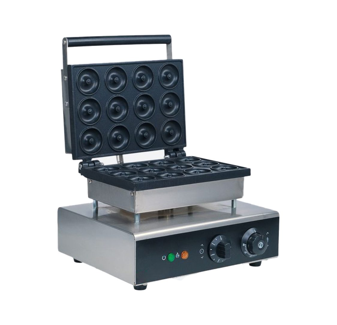 Máquina de Donuts 1.6kW com capacidade para 12 donuts