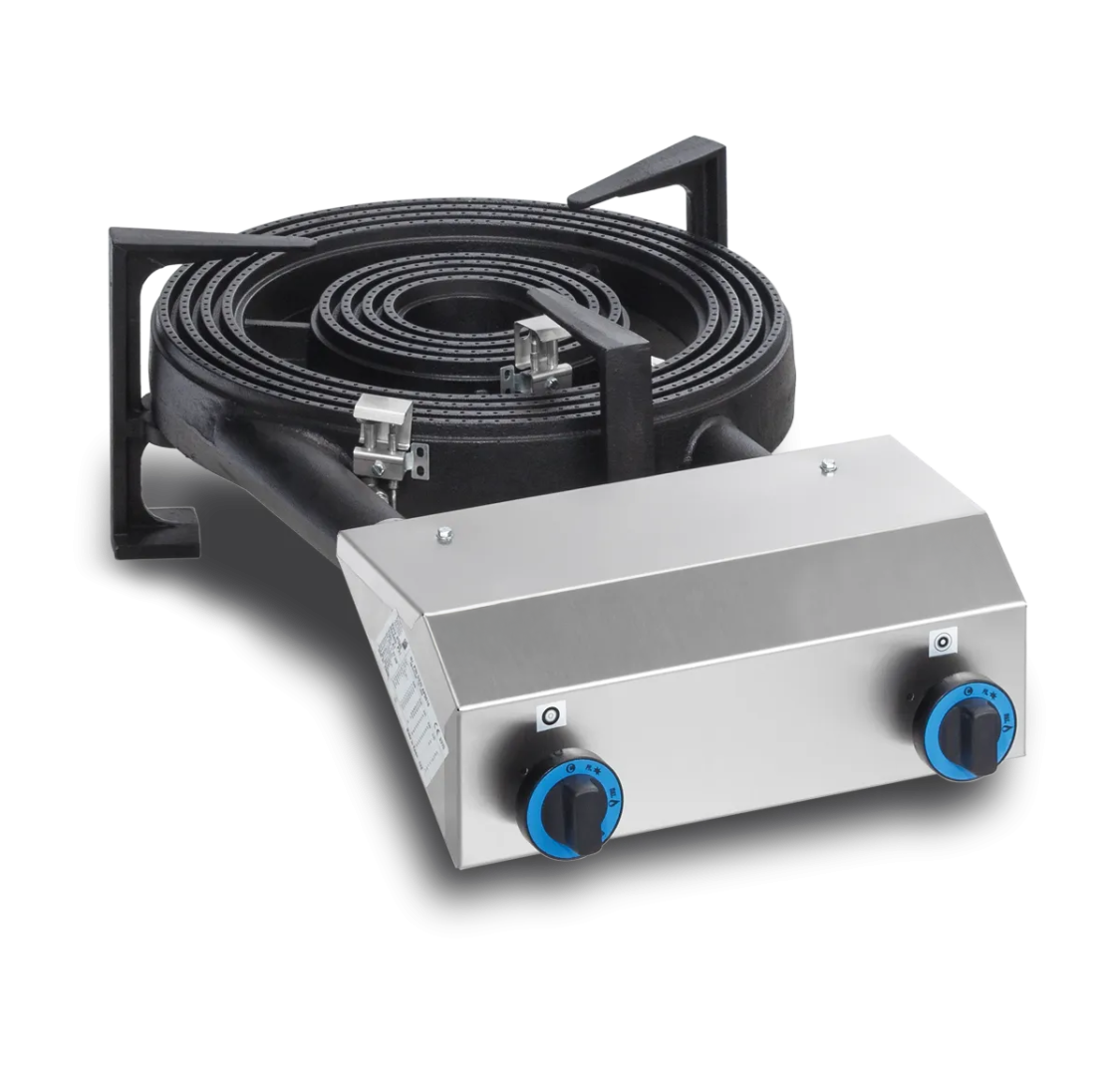 Paelhador Gás Profissional 2 Queimadores (alta potência)