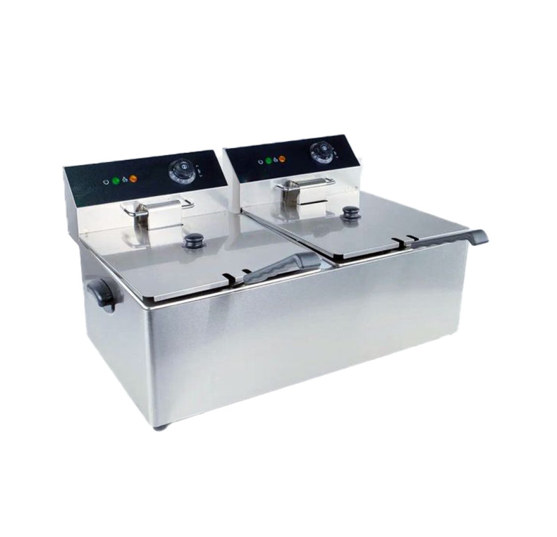 Fritadeira Elétrica com 2 reservatórios de 8L 6.5kW